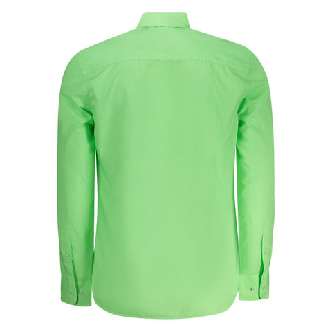North Sails Green Cotton Men Shirt North Sails Retail Flare