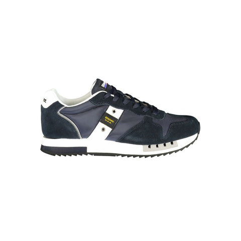 Blauer Blue Polyester Men Sneaker Blauer Retail Flare