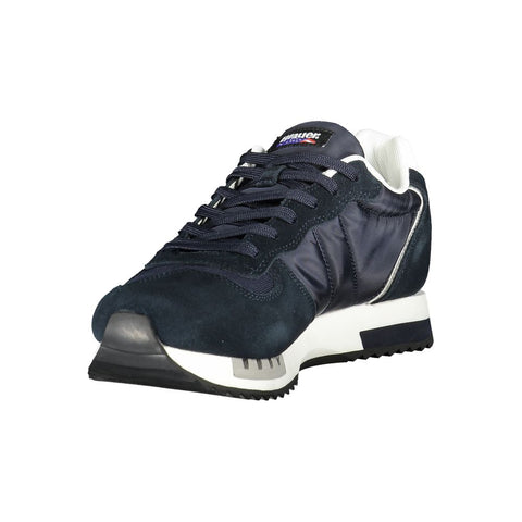 Blauer Blue Polyester Men Sneaker Blauer Retail Flare