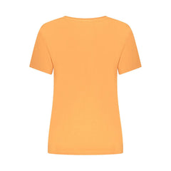 Pepe Jeans Orange Cotton Tops & T-Shirt Pepe Jeans Retail Flare