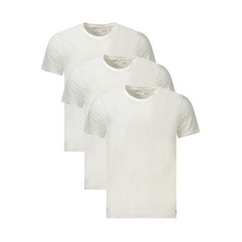 Calvin Klein White Cotton Men T-Shirt Calvin Klein Retail Flare