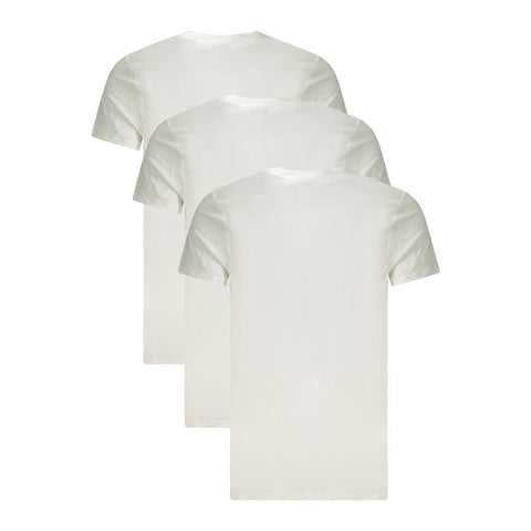 Calvin Klein White Cotton Men T-Shirt Calvin Klein Retail Flare