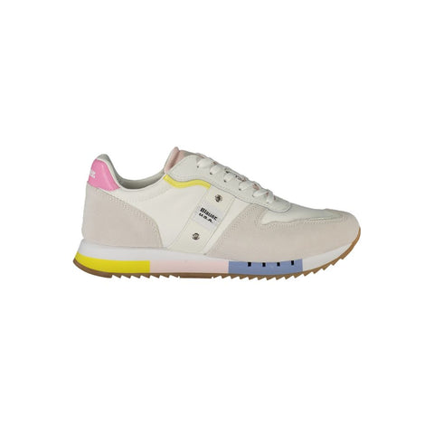 Blauer White Leather Women Sneaker Blauer Retail Flare