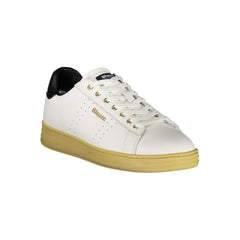 Blauer White Leather Men Sneaker Blauer Retail Flare