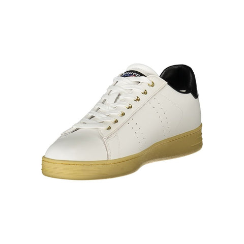 Blauer White Leather Men Sneaker Blauer Retail Flare