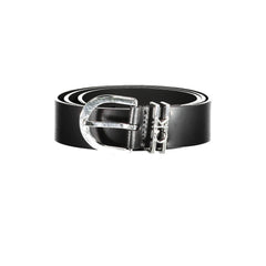 Calvin Klein Black Leather Women Belt Calvin Klein Retail Flare