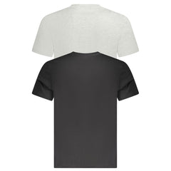 Fila Black Cotton Men T-Shirt Fila Retail Flare