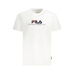 Fila White Cotton Unisex T-Shirt Fila Retail Flare