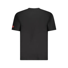 Fila Black Cotton Men T-Shirt Fila Retail Flare