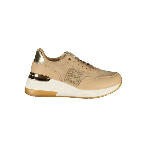 Laura Biagiotti Beige Polyester Women Sneaker Laura Biagiotti Retail Flare
