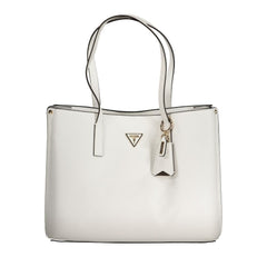 Guess Jeans White Polyethylene Handbag Guess Jeans Retail Flare