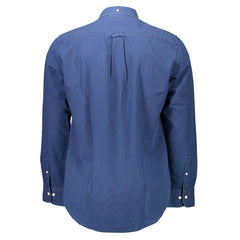 Gant Blue Cotton Men Shirt Gant Retail Flare