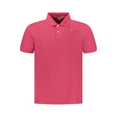 K-WAY Pink Cotton Men Polo Shirt K-WAY Retail Flare