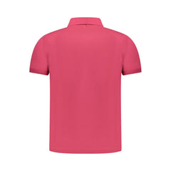 K-WAY Pink Cotton Men Polo Shirt K-WAY Retail Flare