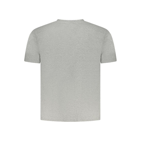 North Sails Gray Cotton Men T-Shirt North Sails Retail Flare