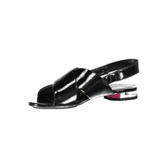 Calvin Klein Black Polyethylene Women Sandal Calvin Klein Retail Flare