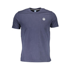 North Sails Blue Cotton Men T-Shirt North Sails Retail Flare