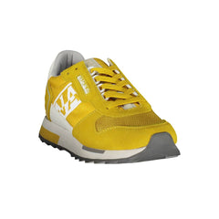 Napapijri Yellow Polyester Men Sneaker Napapijri Retail Flare