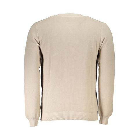 North Sails Beige Cotton Men Sweater North Sails Retail Flare