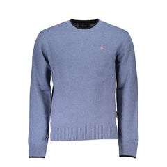 Napapijri Blue Fabric Men Sweater Napapijri Retail Flare