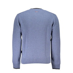 Napapijri Blue Fabric Men Sweater Napapijri Retail Flare
