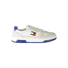 Tommy Hilfiger White Leather Men Sneaker Tommy Hilfiger Retail Flare