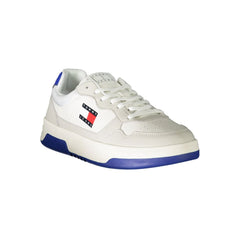 Tommy Hilfiger White Leather Men Sneaker Tommy Hilfiger Retail Flare