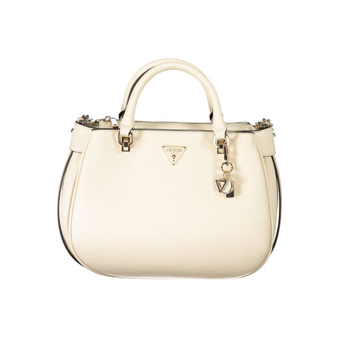 Guess Jeans Beige Polyethylene Women Handbag Guess Jeans Retail Flare