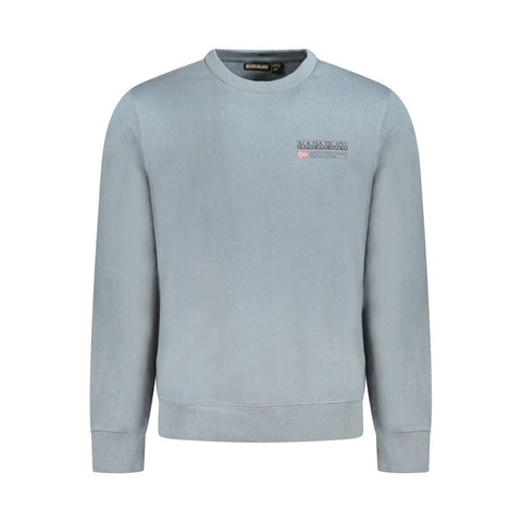 Napapijri Gray Cotton Men Sweater Napapijri Retail Flare