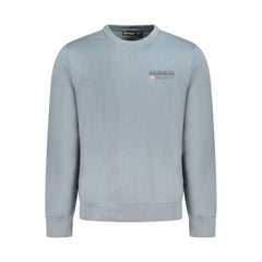 Napapijri Gray Cotton Men Sweater Napapijri Retail Flare