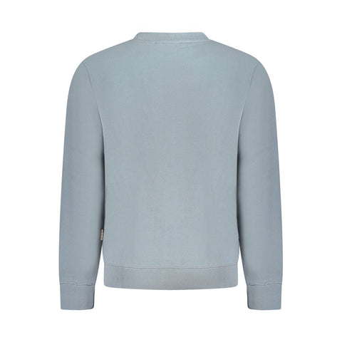 Napapijri Gray Cotton Men Sweater Napapijri Retail Flare