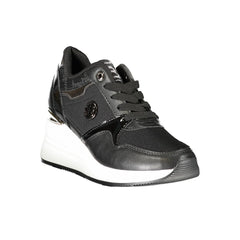 Laura Biagiotti Black Synthetic Women Sneaker Laura Biagiotti Retail Flare