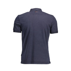 Napapijri Blue Cotton Men Polo Shirt Napapijri Retail Flare
