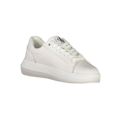 Calvin Klein White Leather Womens Sneaker Calvin Klein Retail Flare