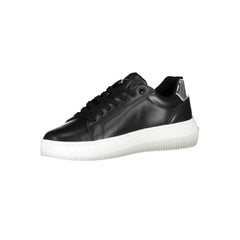 Calvin Klein Black Leather Women Sneaker Calvin Klein Retail Flare