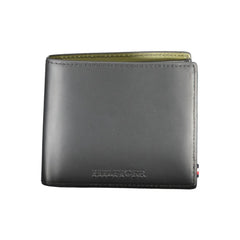 Tommy Hilfiger Black Leather Wallet Tommy Hilfiger Retail Flare