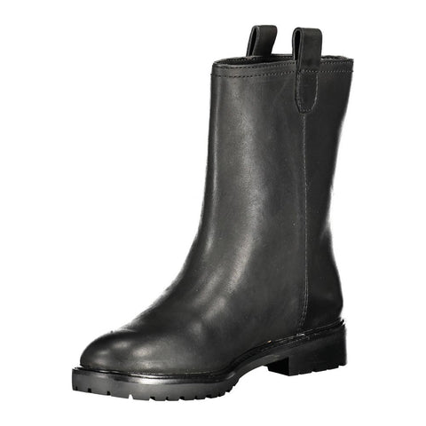 Ralph Lauren Black Polyester Boot Ralph Lauren Retail Flare