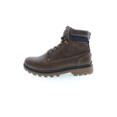 U.S. POLO ASSN. Brown Polyester Men Boot U.S. POLO ASSN. Retail Flare
