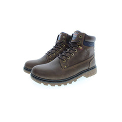 U.S. POLO ASSN. Brown Polyester Men Boot U.S. POLO ASSN. Retail Flare
