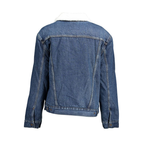Levi's Blue Cotton Women Jacket Levi's Retail Flare
