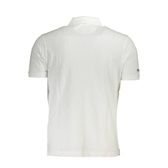 La Martina White Cotton Men Polo Shirt La Martina Retail Flare