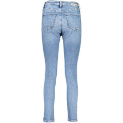 Calvin Klein Light Blue Cotton Women Jeans Calvin Klein Retail Flare