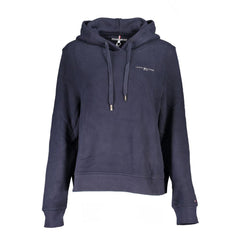 Tommy Hilfiger Blue Cotton Women Sweater Tommy Hilfiger Retail Flare
