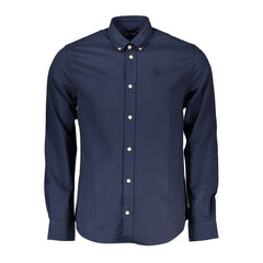 North Sails Blue Cotton Men Shirt North Sails Retail Flare
