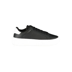 Tommy Hilfiger Black Polyethylene Men Sneaker Tommy Hilfiger Retail Flare