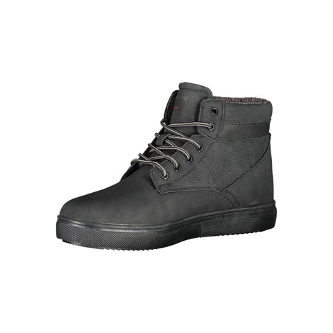 Carrera Chic Black Lace-up Boots with Contrast Details Carrera Retail Flare