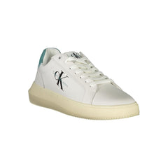Calvin Klein Sleek White Sneakers with Eco-Conscious Design Calvin Klein Retail Flare