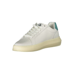 Calvin Klein Sleek White Sneakers with Eco-Conscious Design Calvin Klein Retail Flare