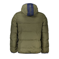 La Martina Elegant Green Hooded Jacket with Contrast Details La Martina Retail Flare