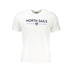 North Sails White Cotton T-Shirt North Sails Retail Flare